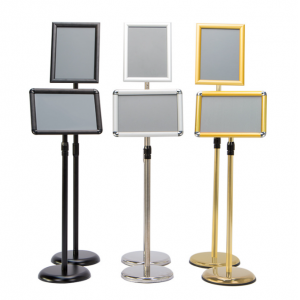 铝合金立牌立式海报货架商场单面展示牌工厂大门通告