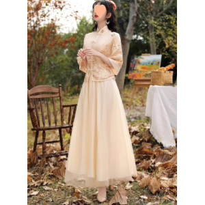 伴娘服礼服轻奢小众高端香槟色改良两件套装姐妹裙日常可穿